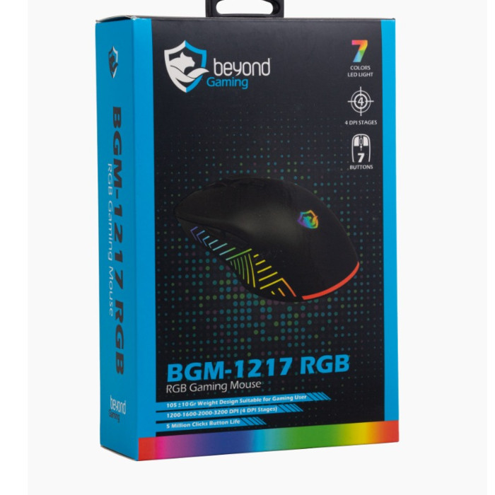 ماوس گیمینگ بیاند LED BGM-1217 RGB
