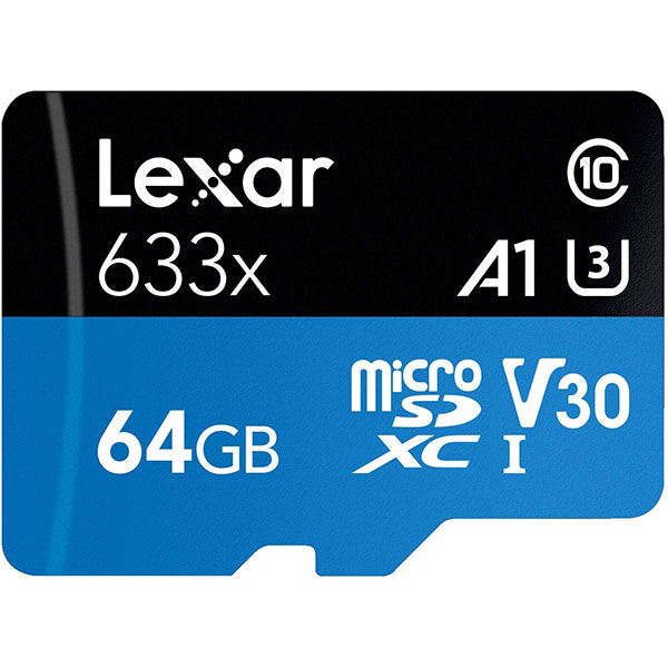 کارت حافظه microSDXC لکسار مدل 633X-A1-V30 کلاس 10 استاندارد UHS-I U3