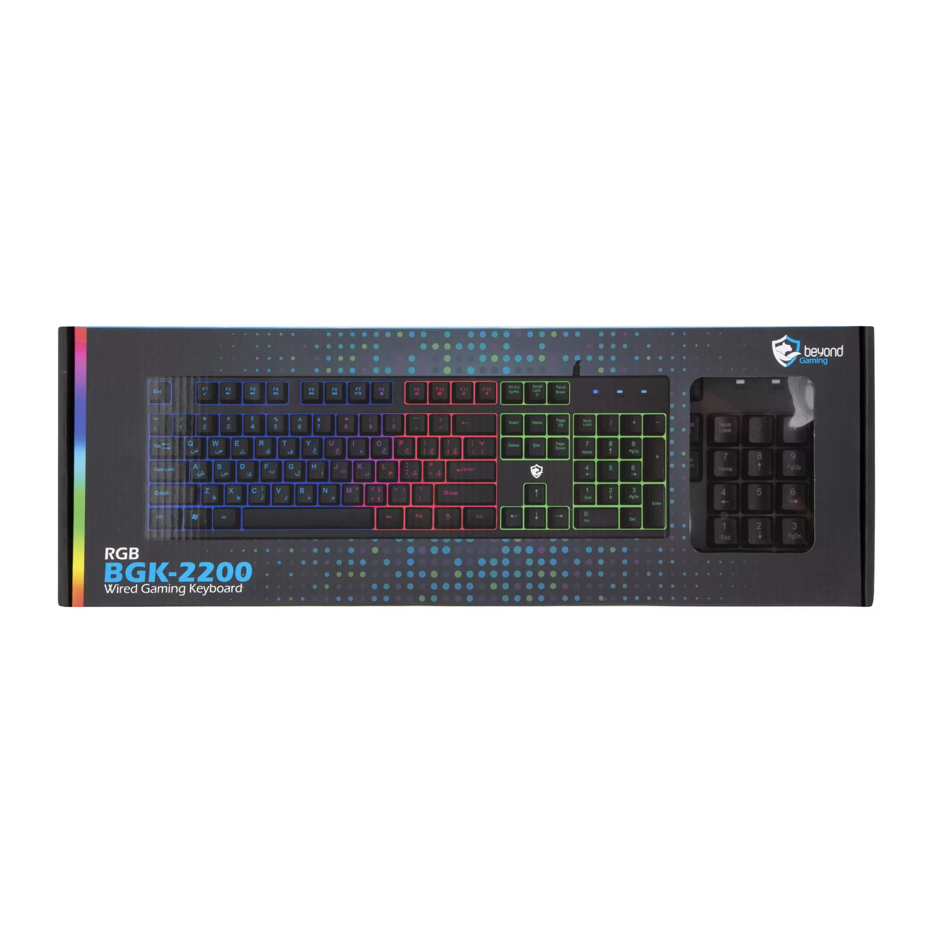 کیبورد بیاند RGB با بک لایت BGK-2200