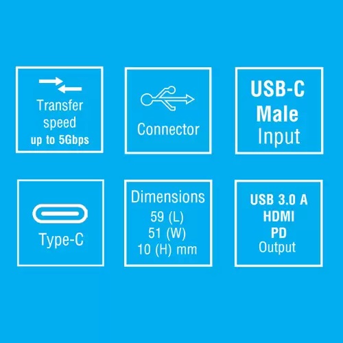 هاب آداپتور بیاند Type-C Adaptor BA-407