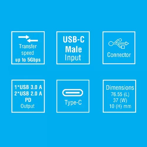 هاب آداپتور بیاند Type-C Adaptor BA-404