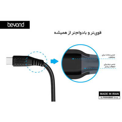 کابل شارژ 1 متری Micro USB بیاند BUM-201