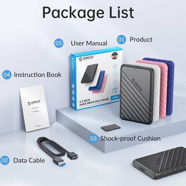 باکس هارد USB3.0 مدل ORICO 25PW1-U3