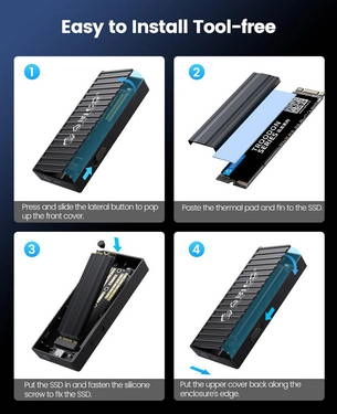 باکس M.2 NVMe SSD اوریکو مدل ORICO 9610C3